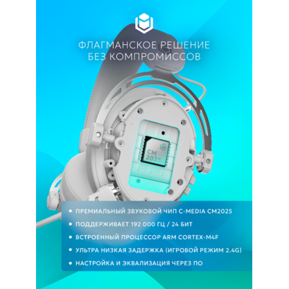 Игровые наушники IO by Red Square Graphite 2 Pro Max Wireless (io371) (белый)