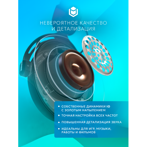 Игровые наушники IO by Red Square Graphite 2 Pro Max Wireless (io371) (белый)