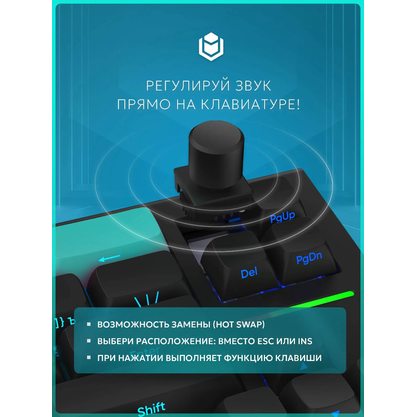 Игровая клавиатура IO by Red Square Type 68 Magnetic Pro Wireless (io2052) (черный)