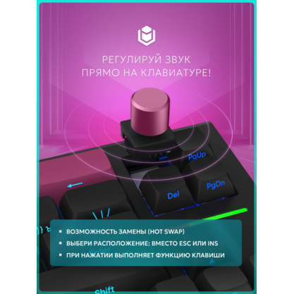 Игровая клавиатура IO by Red Square Type 68 Pro (io272) (черный)