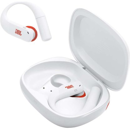Наушники JBL Endurance Peak 4 (белый/оранжевый)