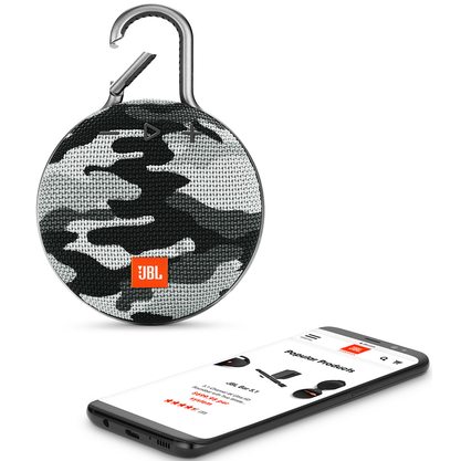 Беспроводная колонка JBL Clip 3 (черно-белый камуфляж)