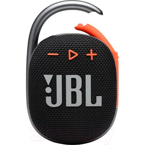 Беспроводная колонка JBL Clip 4 (черный-оранжевый)