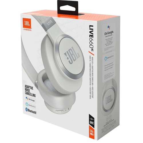 Беспроводные наушники JBL Live 660NC (белый)