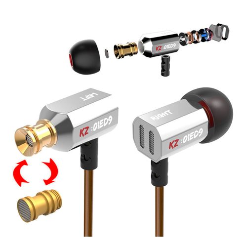 Наушники KZ Acoustics ED9 с микрофоном (черный)