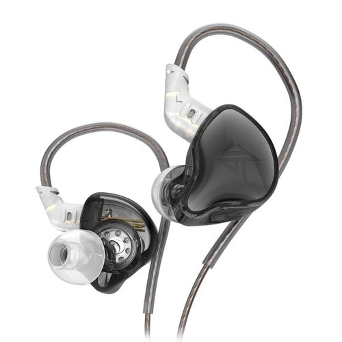 Наушники KZ EDC с микрофоном (черный)