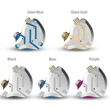 Наушники KZ Acoustics ZS10 Pro с микрофоном (блики синего)