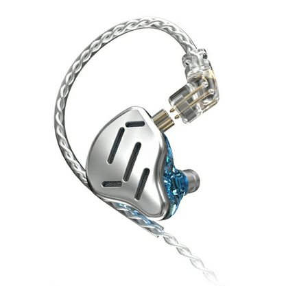 Наушники KZ ZAX с микрофоном (серебристый)