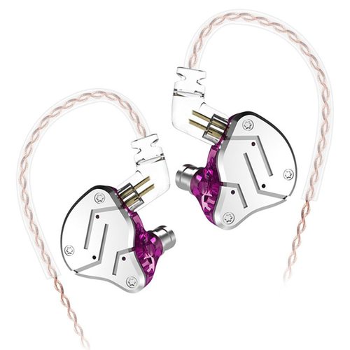 Наушники KZ Acoustics ZSN без микрофона (фиолетовый)