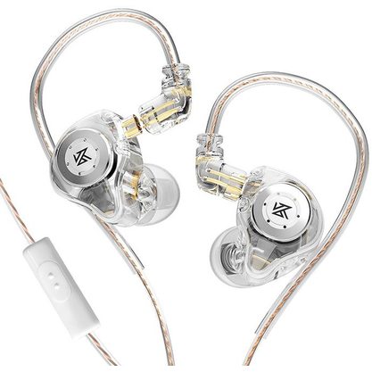 Наушники KZ EDX Pro с микрофоном (прозрачный)