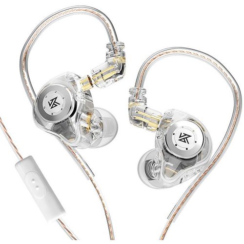 Наушники KZ EDX Pro с микрофоном (прозрачный)