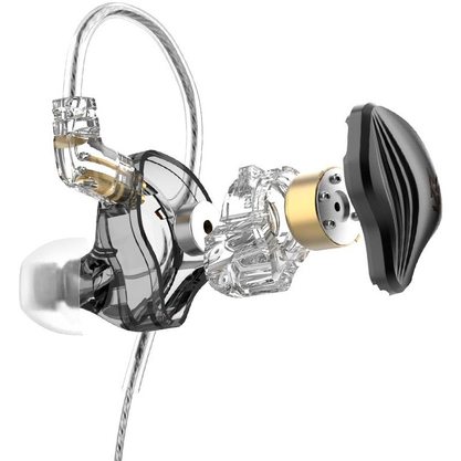 Наушники KZ ZEX с микрофоном (черный)