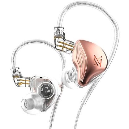 Наушники KZ Acoustics ZEX с микрофоном (розовый)