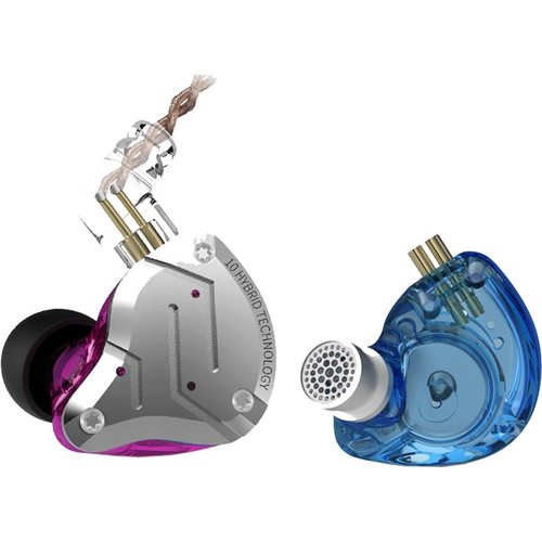 Наушники KZ Acoustics ZS10 Pro с микрофоном (синий)