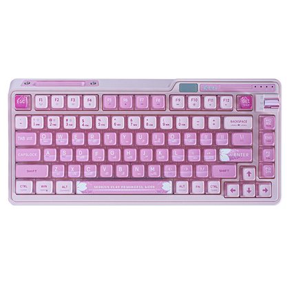 Игровая клавиатура KZZI K75 Pro Sakura Pink Moment Linear Switch