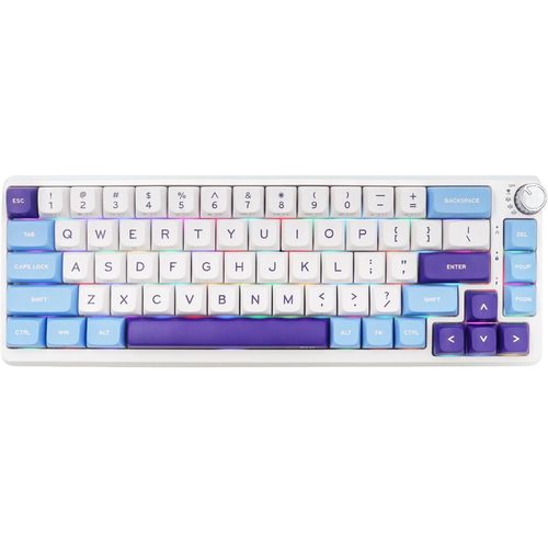Игровая клавиатура KZZI K68 Pro Blue Sea Rainbow Axis Switch