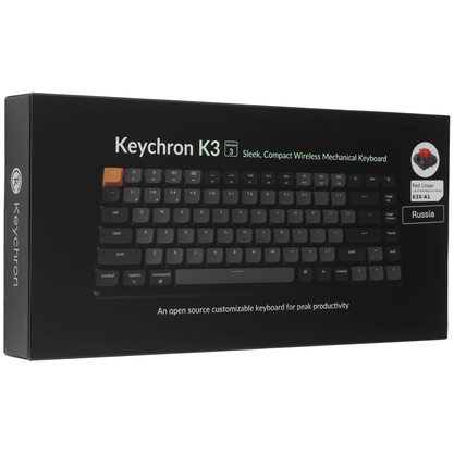 Игровая клавиатура Keychron K3 Version 3 White Led Red Switch (RU)