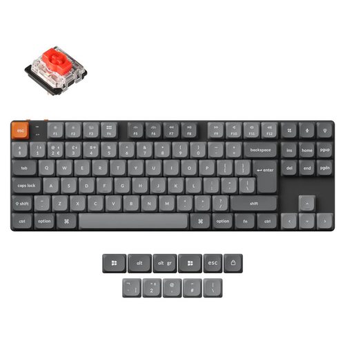 Игровая клавиатура Keychron K1 Max White LED Gateron Red Switch