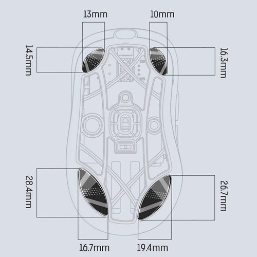 Накладки для мыши Lamzu Thorn Mouse Glass Skates