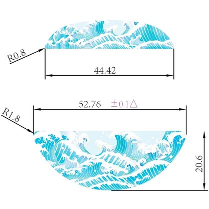 Накладки для мыши Lamzu Atlantis Mini mouse glass skate