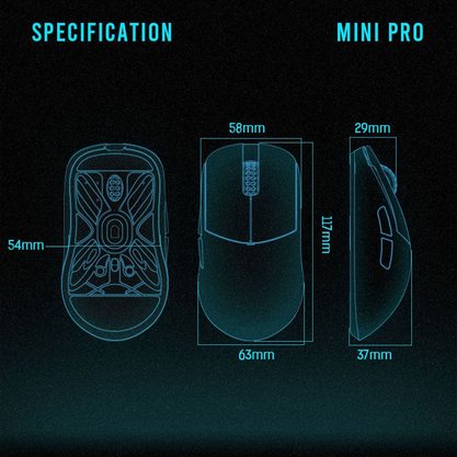 Игровая мышка Lamzu Atlantis Mini Pro (голубой)