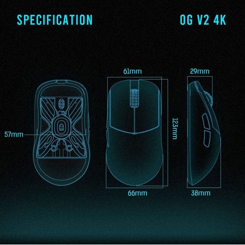 Игровая мышка Lamzu Atlantis V2 Pro (голубой)