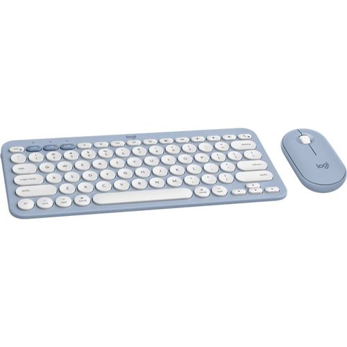 Набор периферии Клавиатура + мышь Logitech PEBBLE 2 COMBO (голубой)
