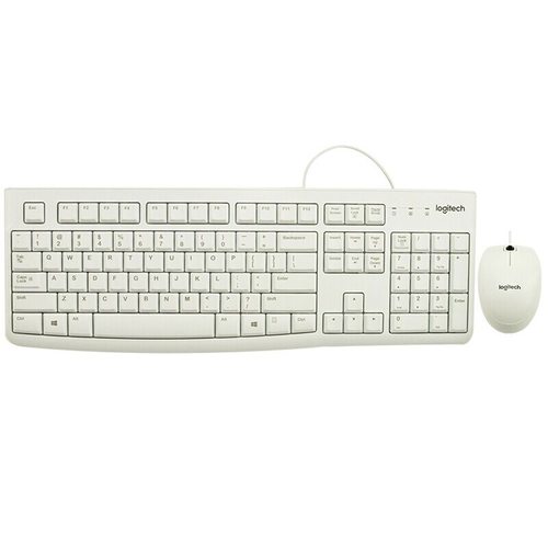 Клавиатура + мышь Logitech Desktop MK120 (белый)