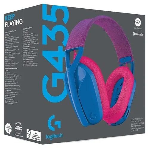 Игровые наушники Logitech G435 (синий) (Копия)