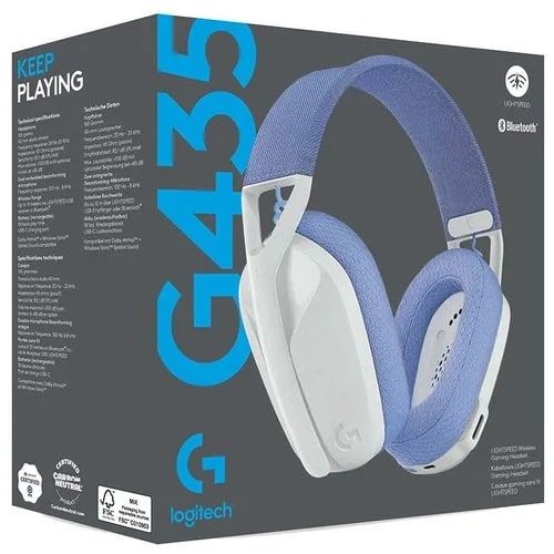 Игровые наушники Logitech G435 (белый) (Копия)