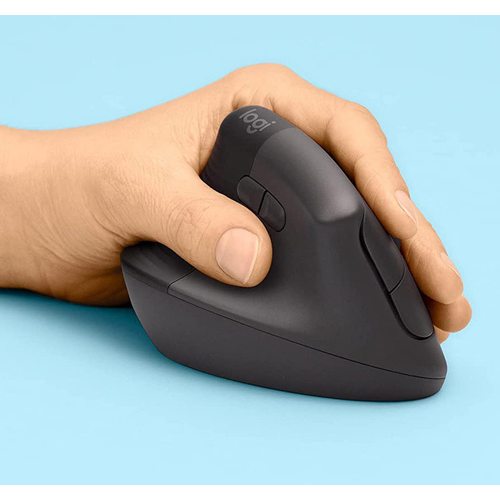 Мышка офисная Logitech Lift для левшей (черный)