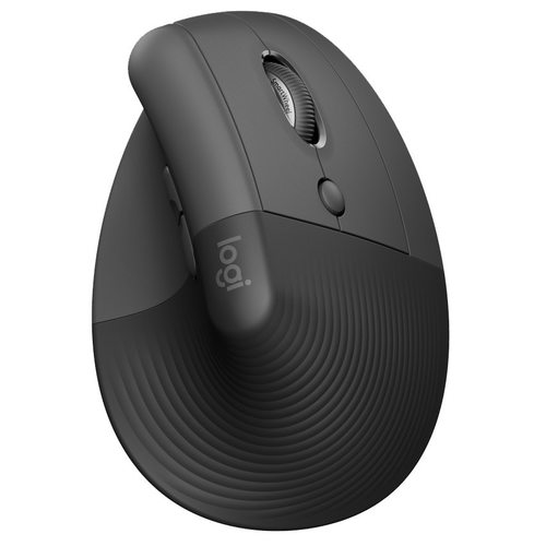 Мышка офисная Logitech Lift для правшей (черный)