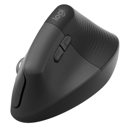 Мышка офисная Logitech Lift для правшей (черный)