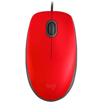 Мышка офисная Logitech M110 Silent (красный)