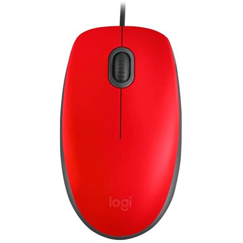 Мышка офисная Logitech M110 Silent (красный)