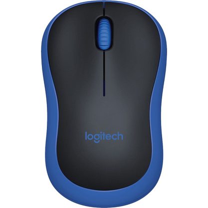 Мышка офисная Logitech M185 (синий)