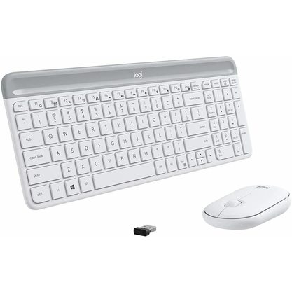 Набор периферии Клавиатура + мышь Logitech MK470 (белый)