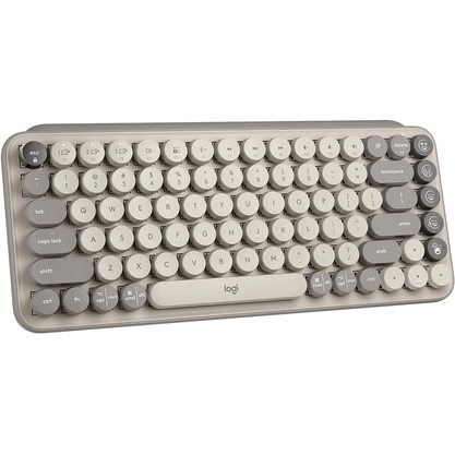 Клавиатура офисная Logitech POP Keys Mist (песочный)
