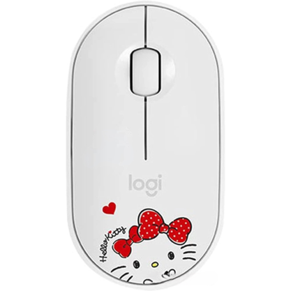 Мышка офисная Logitech Pebble M350 Hello Kitty (бежевый)