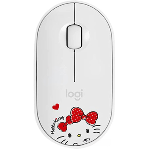Мышка офисная Logitech Pebble M350 Hello Kitty (бежевый)