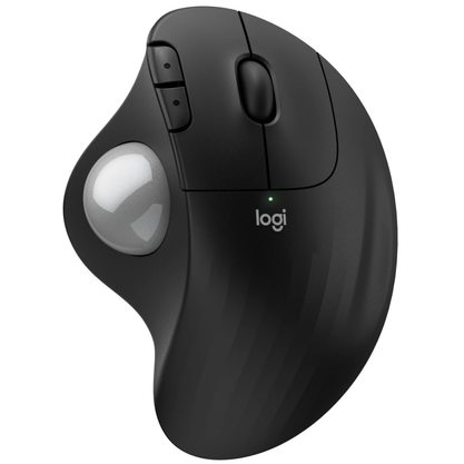 Мышка офисная  Logitech Ergo M575S (черный, серебристый шарик)