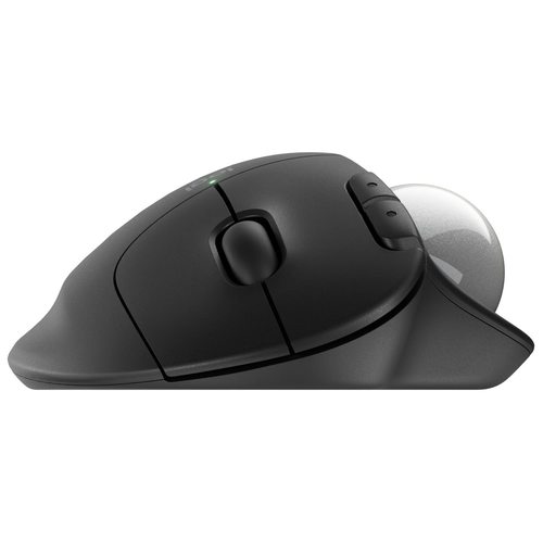 Мышка офисная  Logitech Ergo M575S (черный, серебристый шарик)