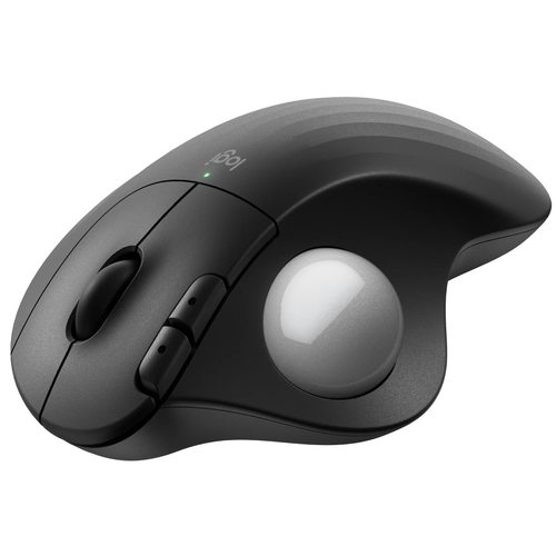 Мышка офисная  Logitech Ergo M575S (черный, серебристый шарик)