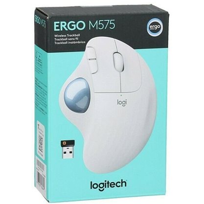 Мышка офисная Logitech Ergo M575 (белый)