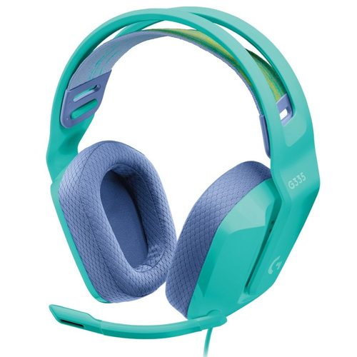 Игровые наушники Logitech G335 (мятный)
