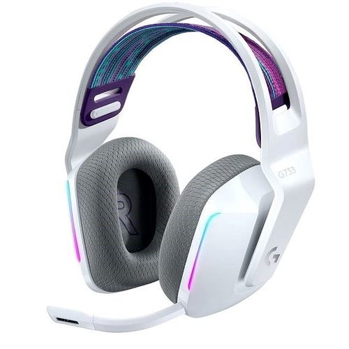 Игровые наушники Logitech G733 Lightspeed Wireless (белый)