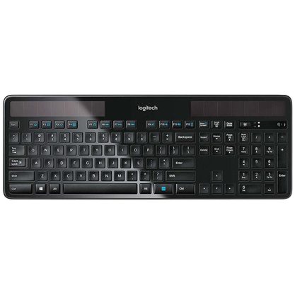 Клавиатура офисная Logitech K750 Solar (черный)
