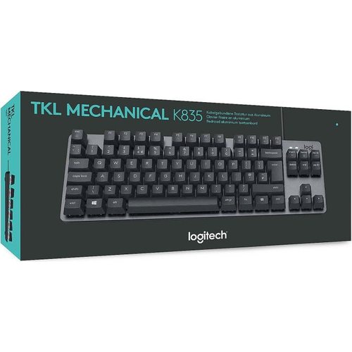 Клавиатура офисная Logitech K835 TKL Red Switch (черный)
