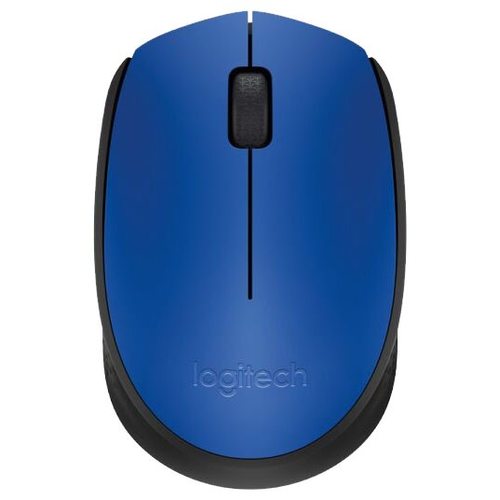 Мышка офисная Logitech M171 (черный/синий)