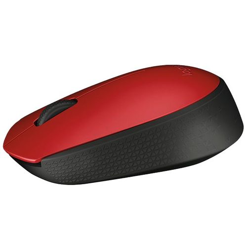 Мышка офисная Logitech M171 (черный/красный)